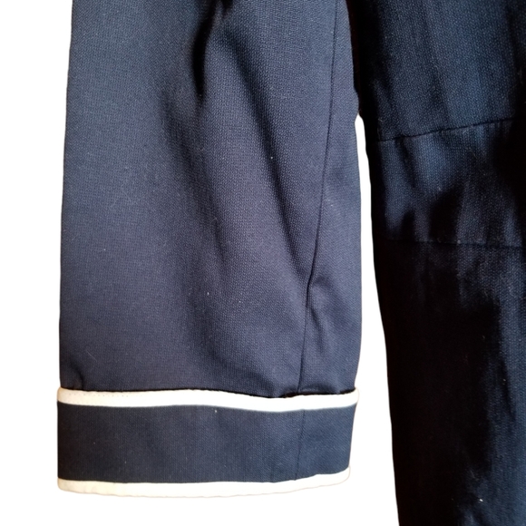 Susan Graver Style Navy Blue Lined Jacket Sz M - Picture 7 of 8